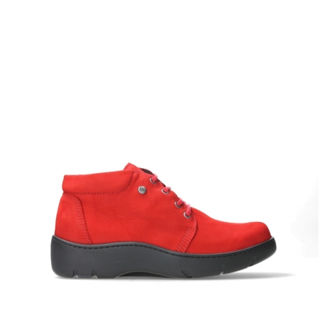 wolky bottines a lacets 03255 tarda xw wr 11505 cuir rouge fonce
