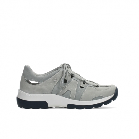wolky chaussures a lacets 03028 nortec 11206 nubuck gris clair