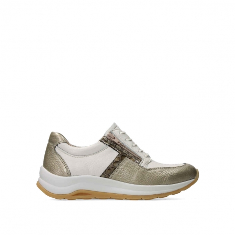 wolky chaussures a lacets 00979 comrie 92124 cuir blanc or