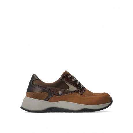 wolky chaussures a lacets 01580 sappho 90431 cuir combi cognac