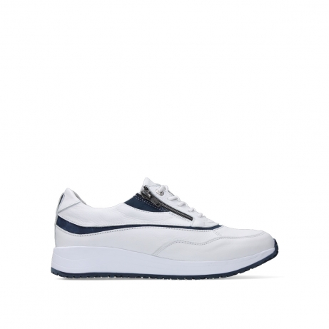 wolky chaussures a lacets 02278 sprint 30182 blanc denim cuir