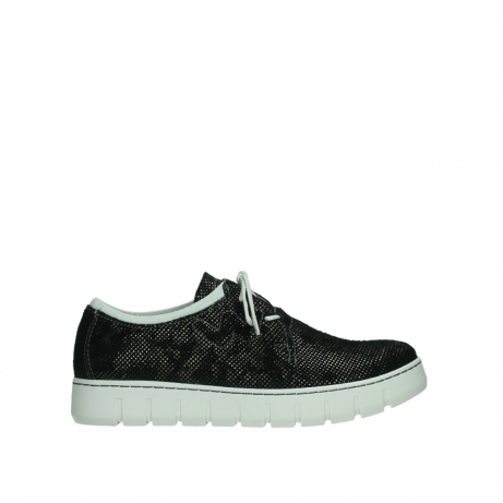 wolky chaussures a lacets 02327 vic summer 47217 suede imprime anthracite dete