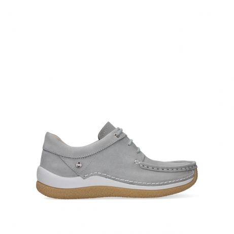 wolky chaussures a lacets 04525 celebration 11206 nubuck gris clair