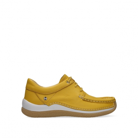 wolky chaussures a lacets 04525 celebration 20900 cuir jaune