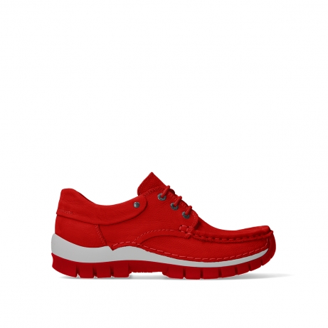 wolky chaussures a lacets 04701 fly summer 11570 nubuck rouge