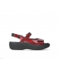 wolky sandalen 03204 jewel 67500 rood crocolook lakleer